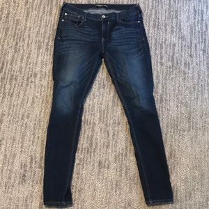 Dark wash Express skinny jean legging